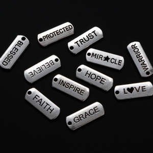 Letters, words & quote charms