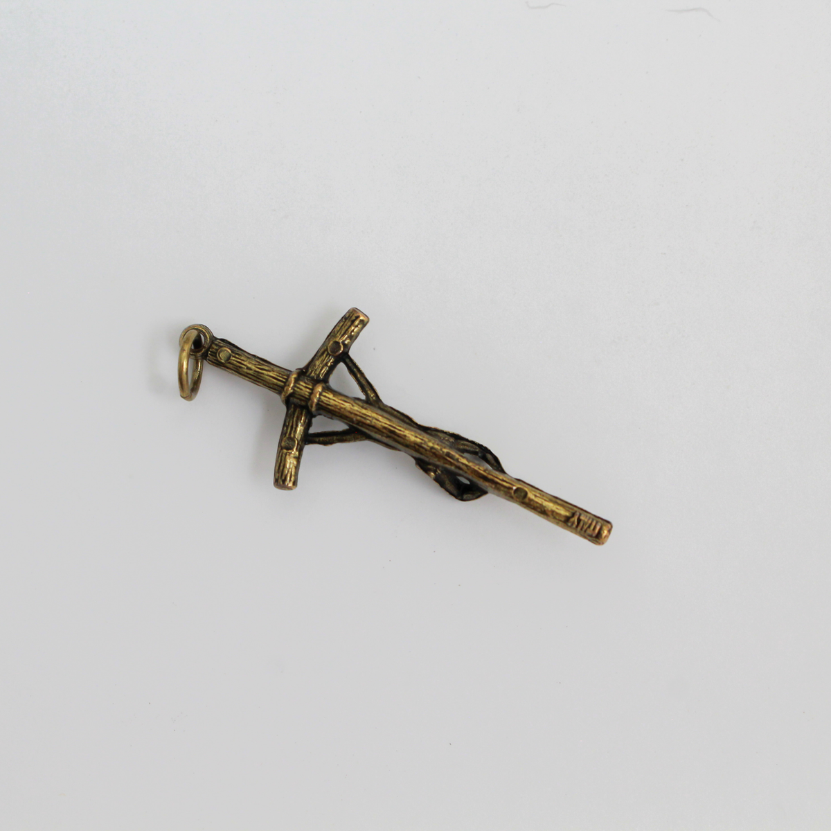 Bronze Papal Crucifix Pendant of Pope Saint John Paul II - Manzu's Crucifix Cross 1.75" Long