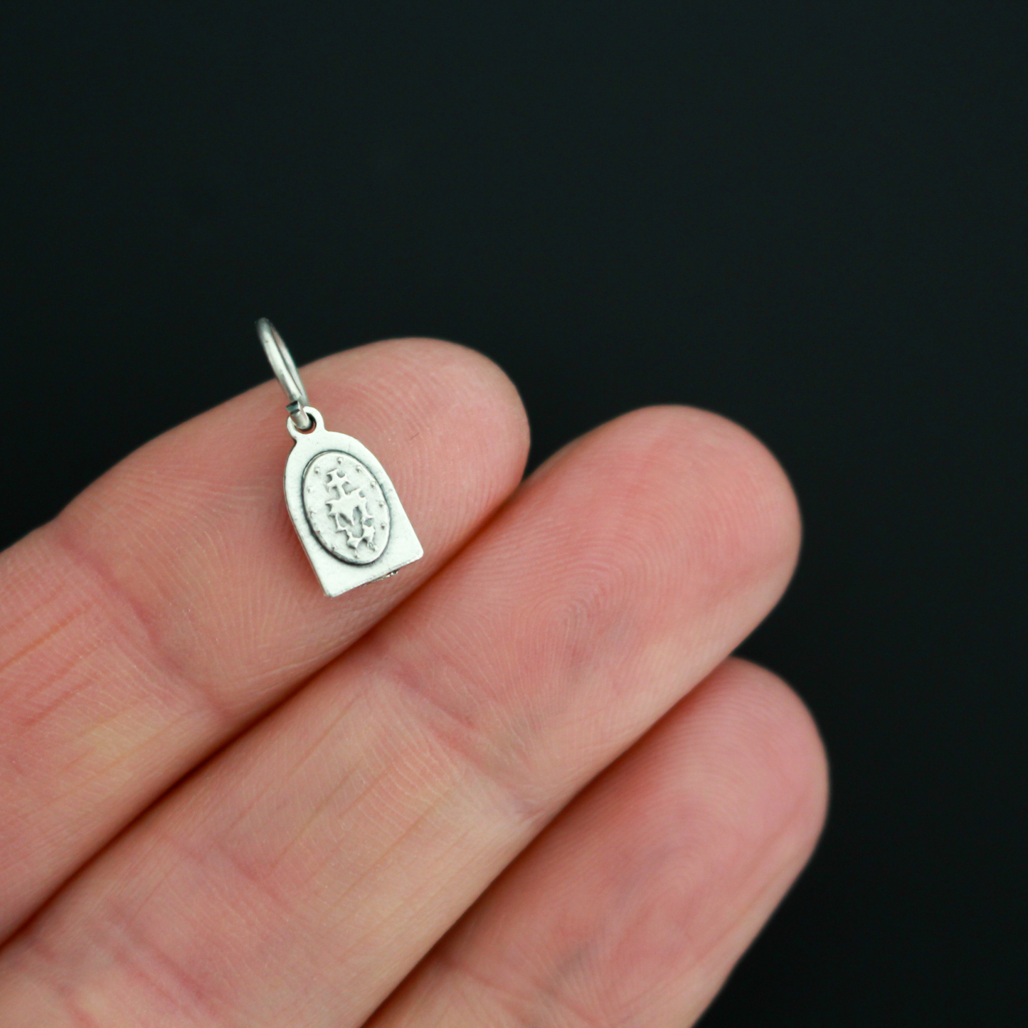 Miraculous Mary Charm - 9mm Arched Charm of the Immaculate Conception