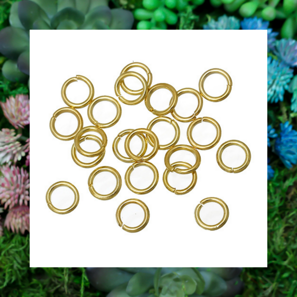 Gold Plated Iron Based Jump Rings 6mm  Jewelry Making Supplies – Small  Devotions