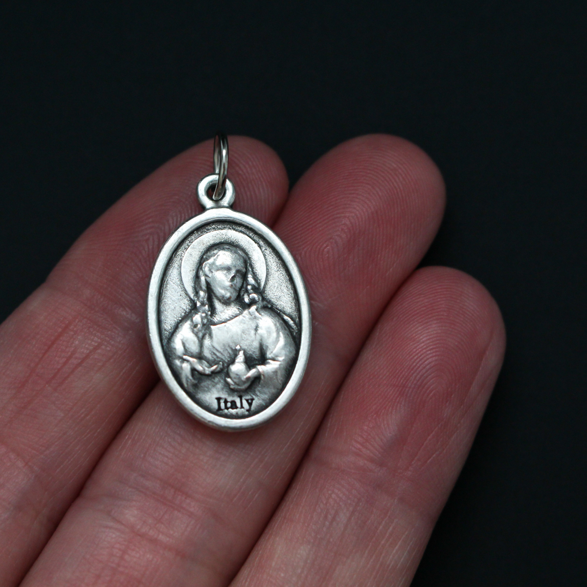 Sacred Heart of Jesus Our Lady of Mount Carmel Scapular Medal