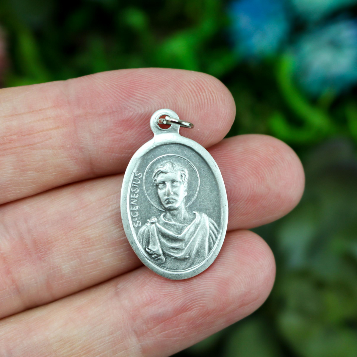 Saint Genesius of Rome Medal - Patron of Converts, Actors, and Comedians