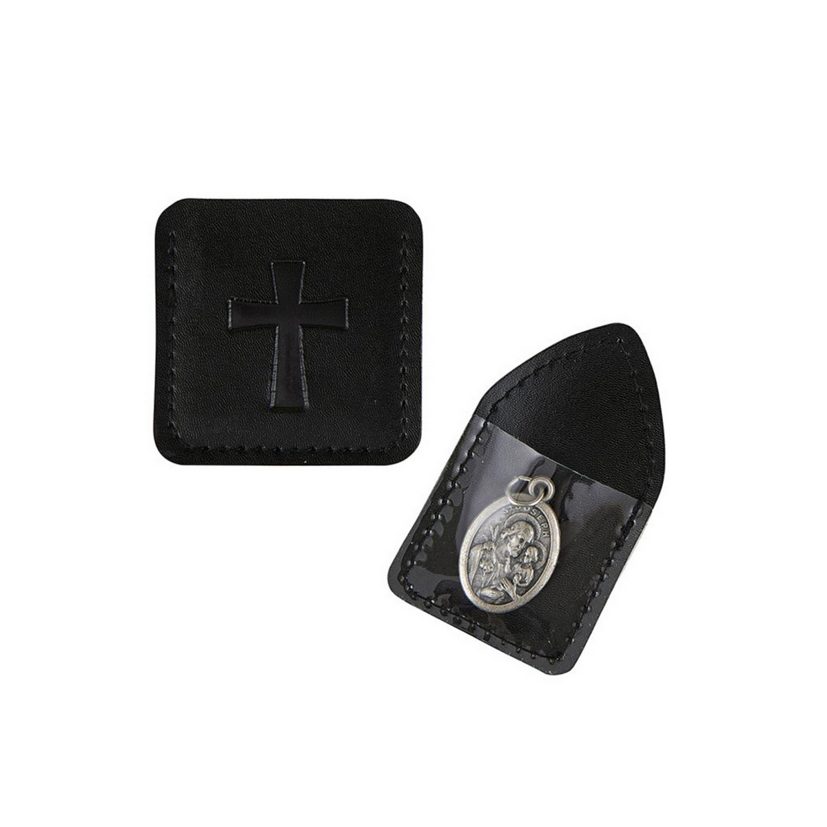 Devotional Medal Protective Case Holder in Black/Grey Color