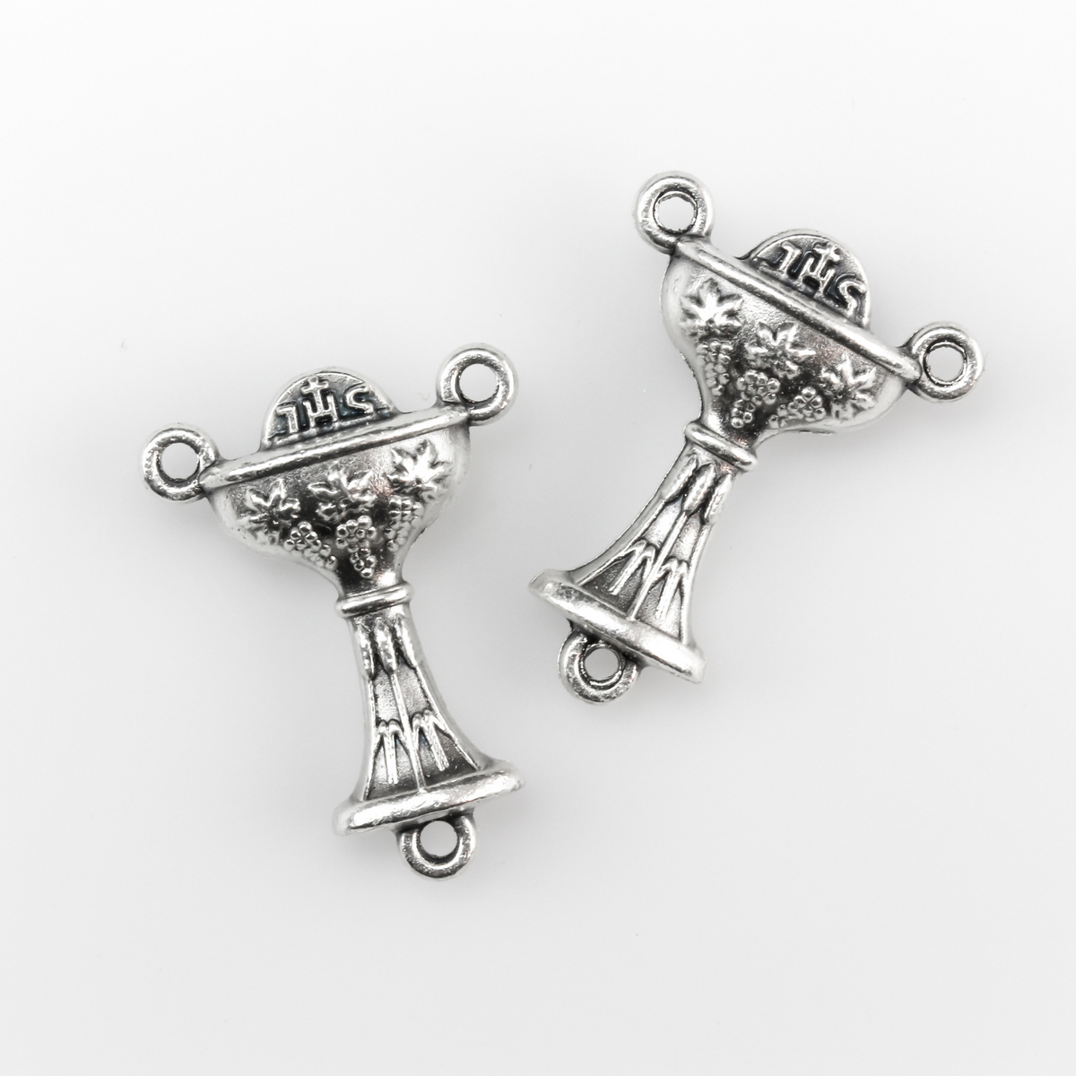 Holy Communion Chalice Rosary Centerpiece - Holy Eucharist JHS Christogram