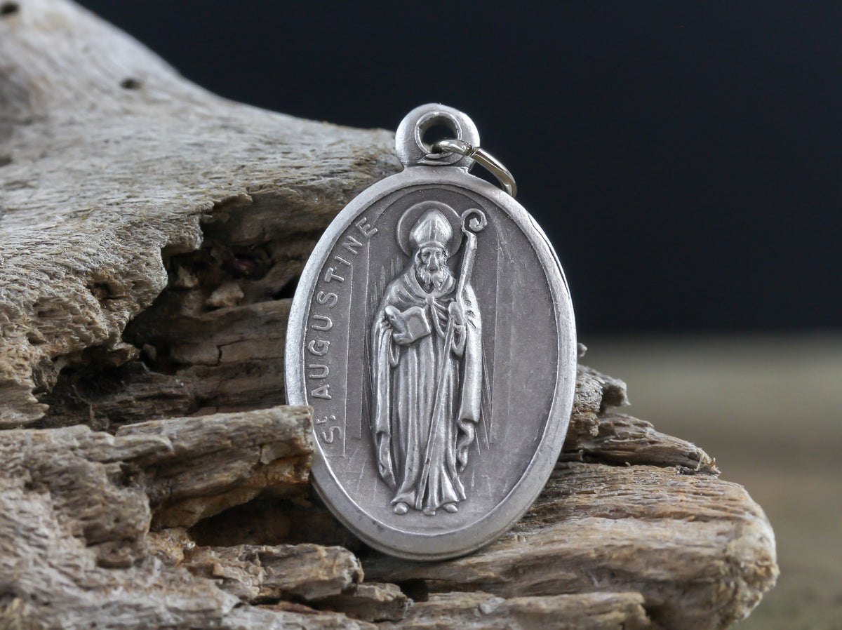 Saint Augustine of Hippo Medal Pray For Us