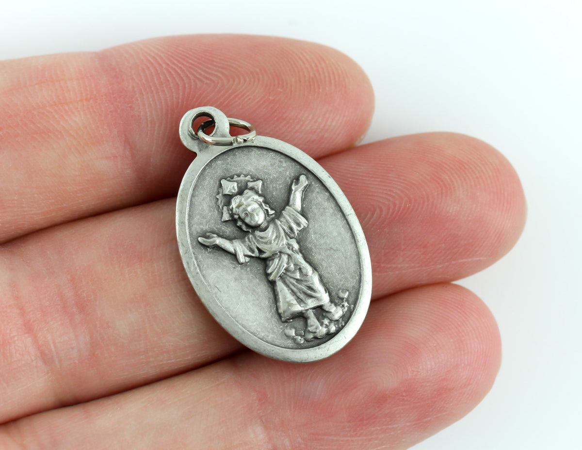 Divine Infant Child Jesus Devotional Medal - Pray For Us