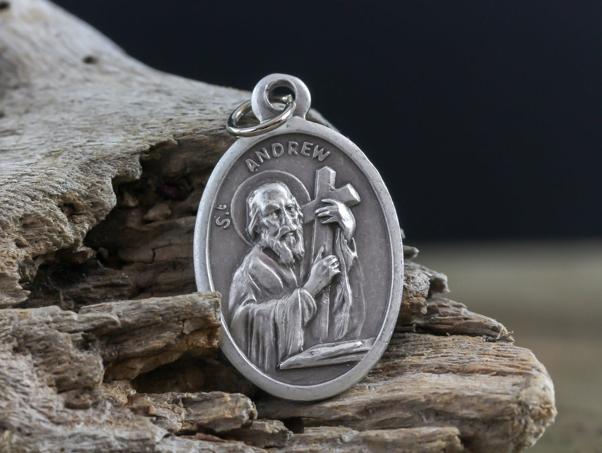 Saint Andrew Medal - Patron of Stroke Victims - Made in Italy