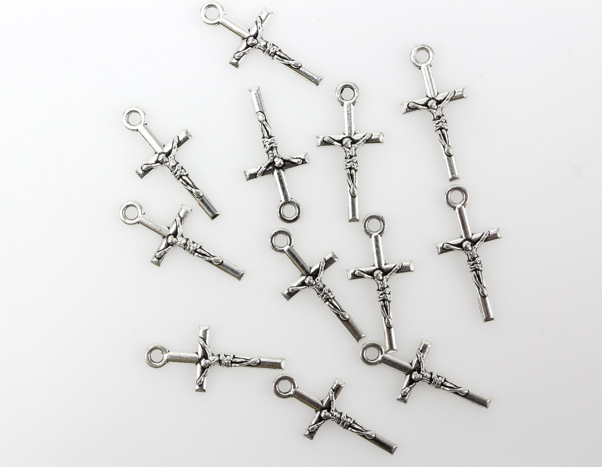 Crucifix Cross Charm Pendants | Jewelry Supplies – Small Devotions