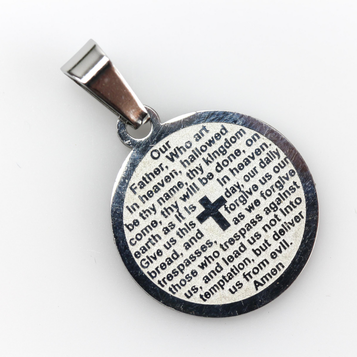 The Lord's Prayer Pendant - Stainless Steel