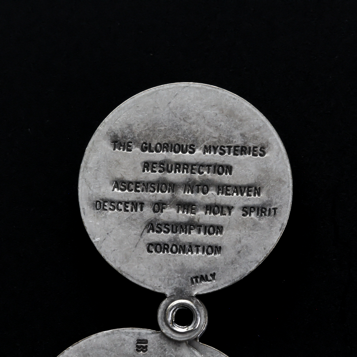 Miraculous Medal Rosary Centerpiece - Twenty Mysteries of the Rosary Sliding Medal