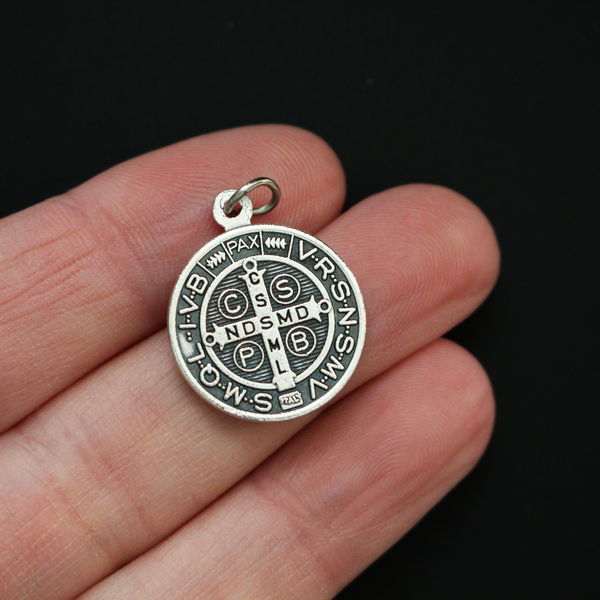 Saint Benedict round medal protection amulet