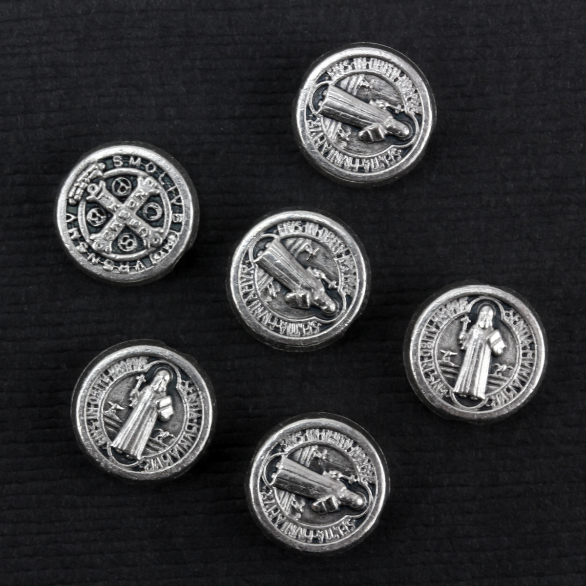 Saint Benedict Spacer Beads - Devil Chasing Medal Rosary Beads - 60pcs