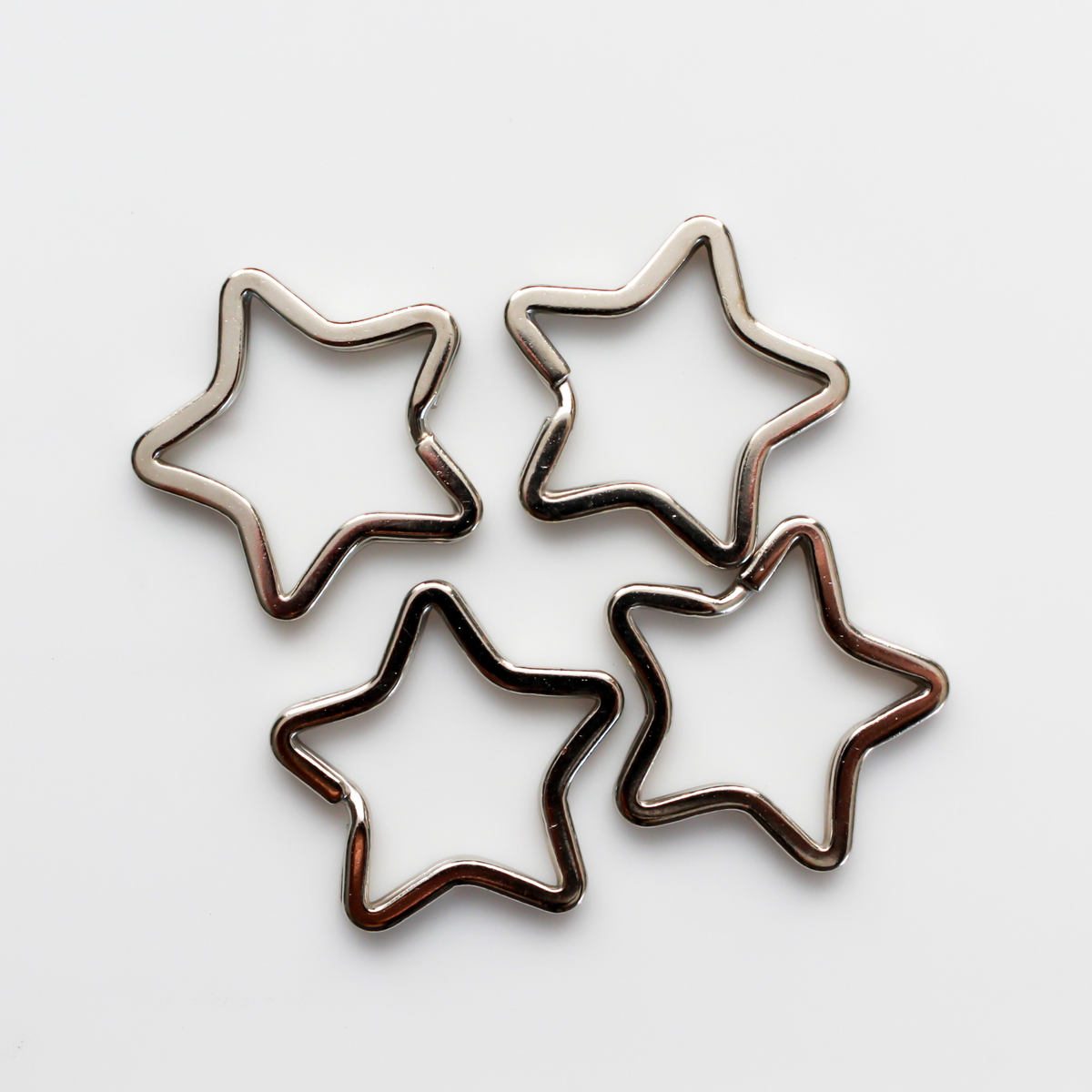 Star shaped split key ring