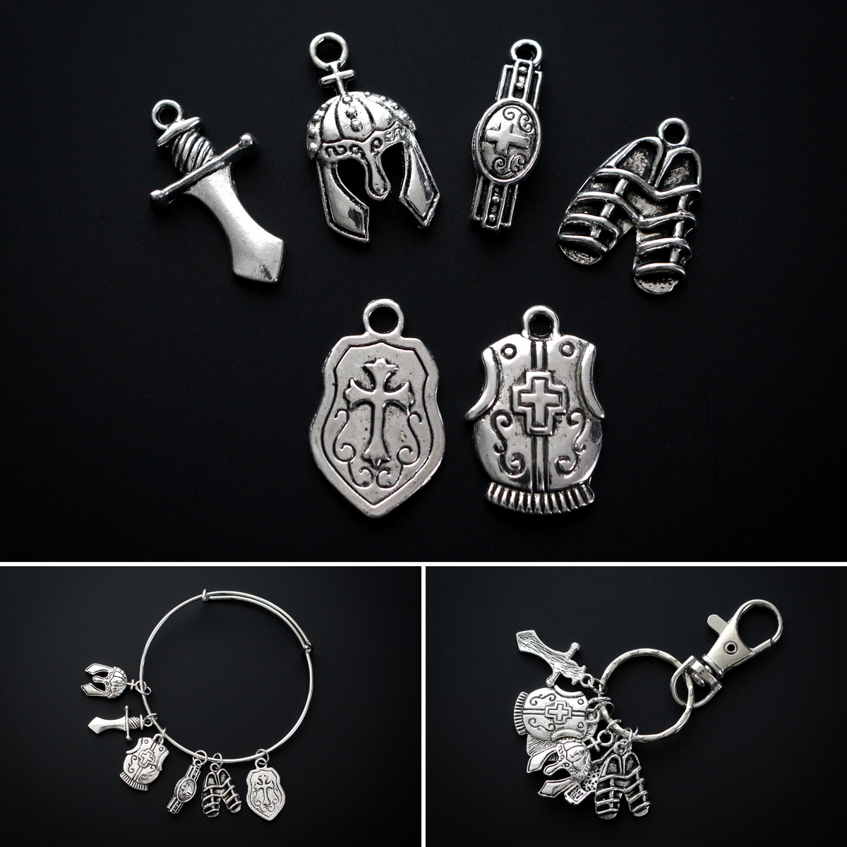 Armor of God Charm Set