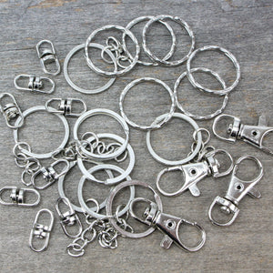 variety of keychain accessories