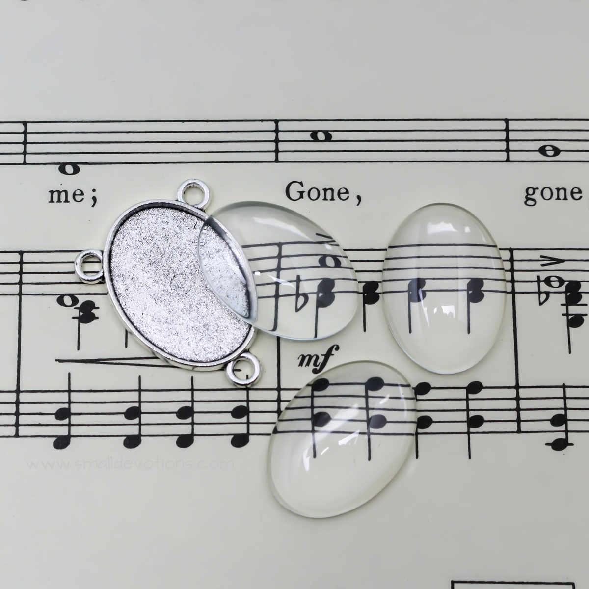 Clear Glass Oval Cabochons 18x25mm for Rosaries, Pendants, Magnets - 20pcs