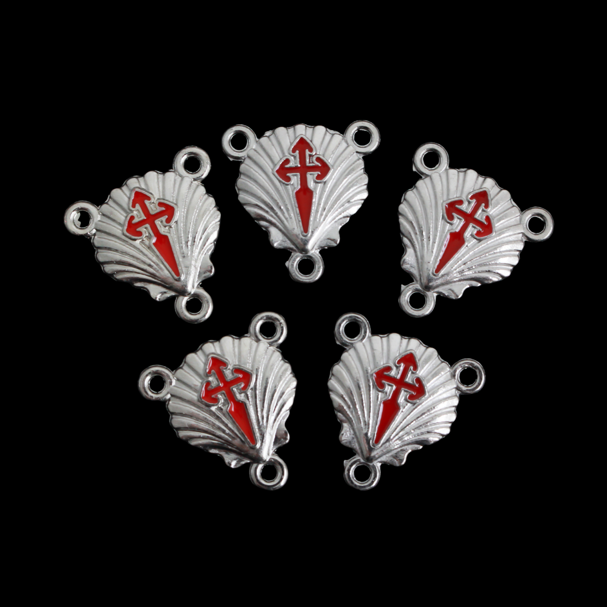 St James the Greater Scallop Shell Rosary Centerpieces - Camino de Santiago, 5pcs