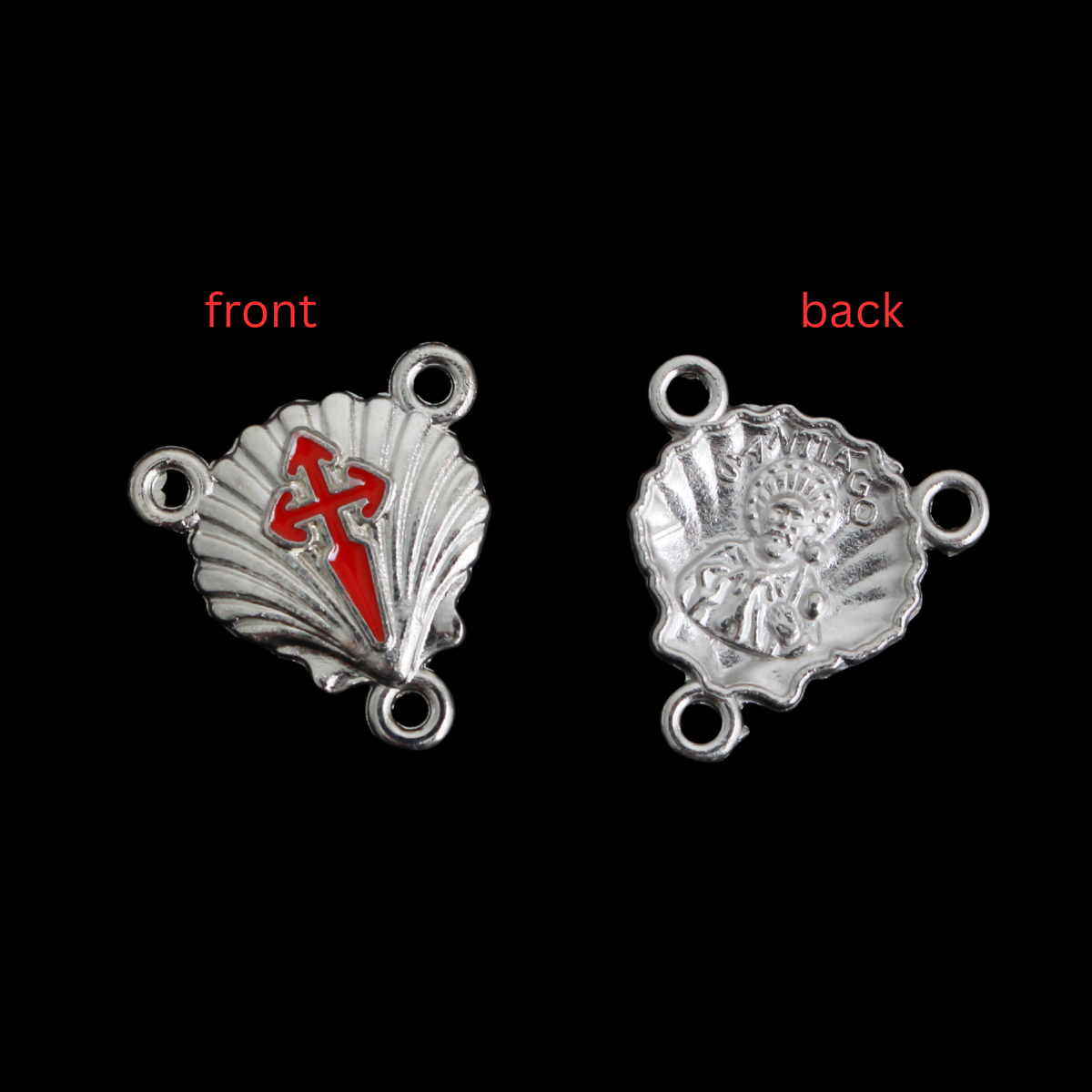 St James the Greater Scallop Shell Rosary Centerpieces - Camino de Santiago, 5pcs