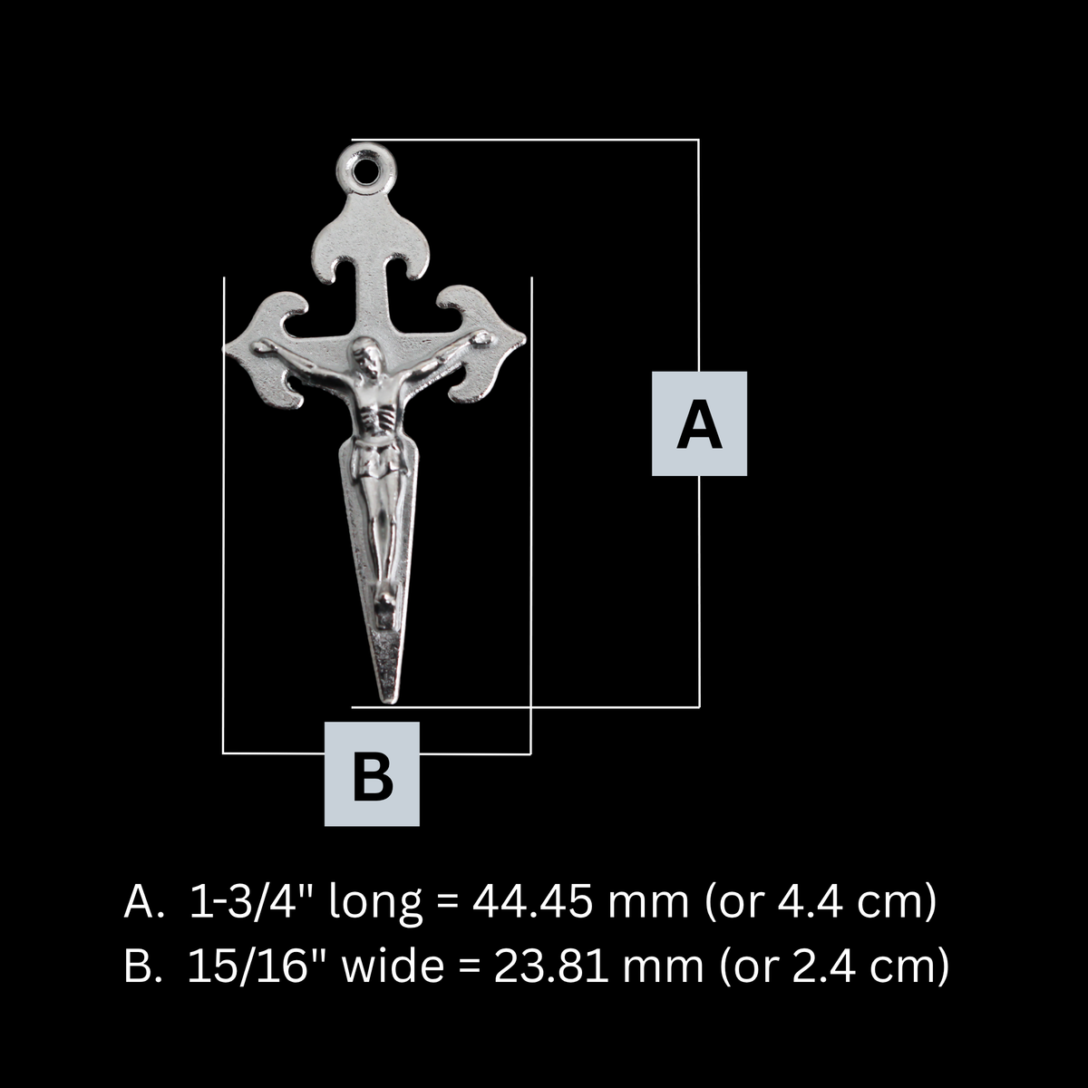 St James the Greater Pilgrim Crucifix Cross - Camino de Santiago, 5pcs
