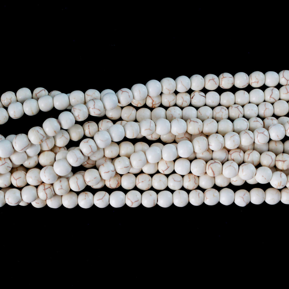 Beautiful synthetic magnesite beads that are a practical alternative to real magnesite. 