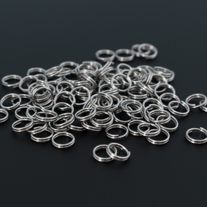 6mm Split Jump Rings - Stainless Steel Double Loop Rings, 100pcs