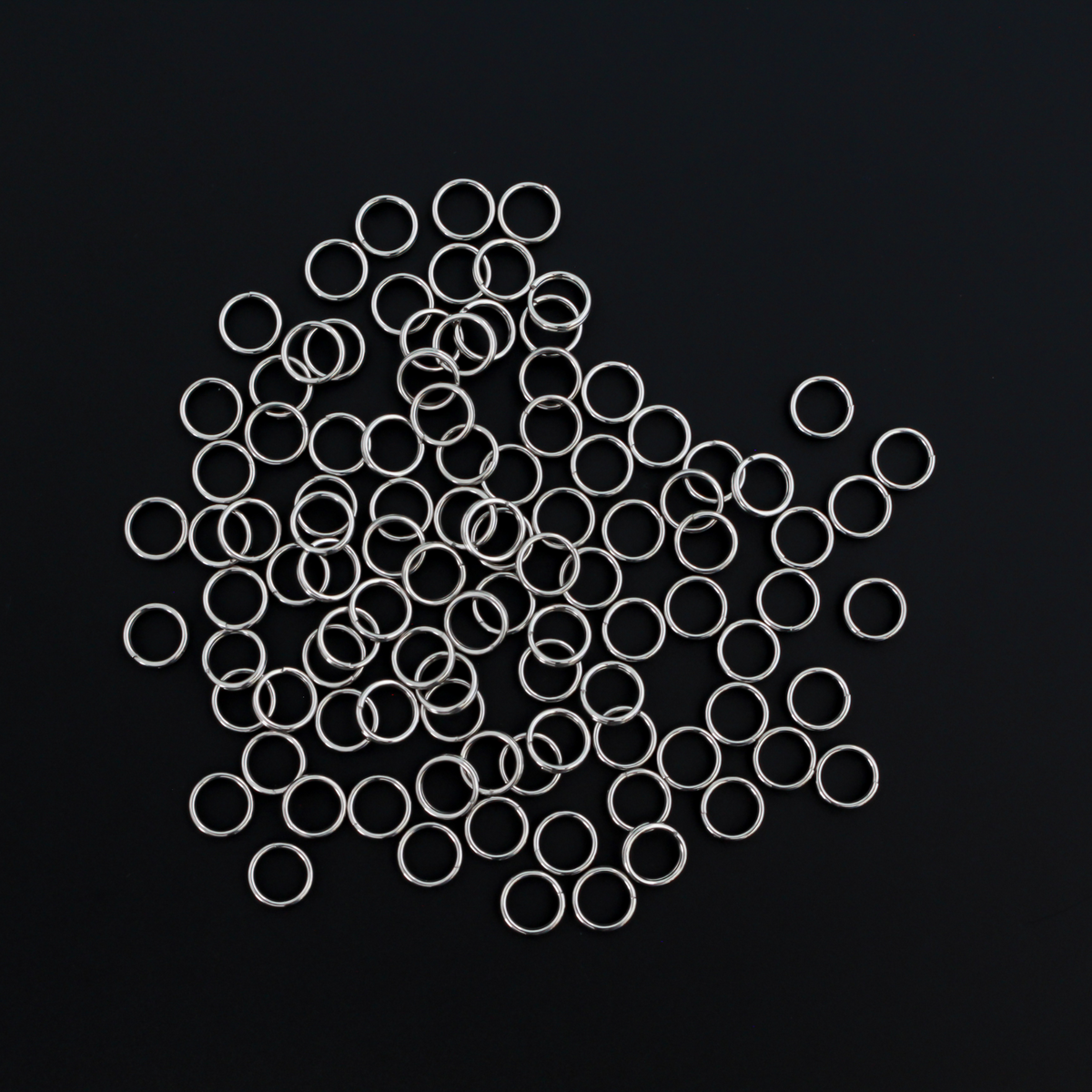 6mm Split Jump Rings - Stainless Steel Double Loop Rings, 100pcs