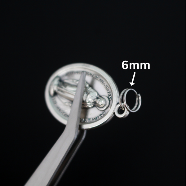 6mm Split Jump Rings - Stainless Steel Double Loop Rings, 100pcs