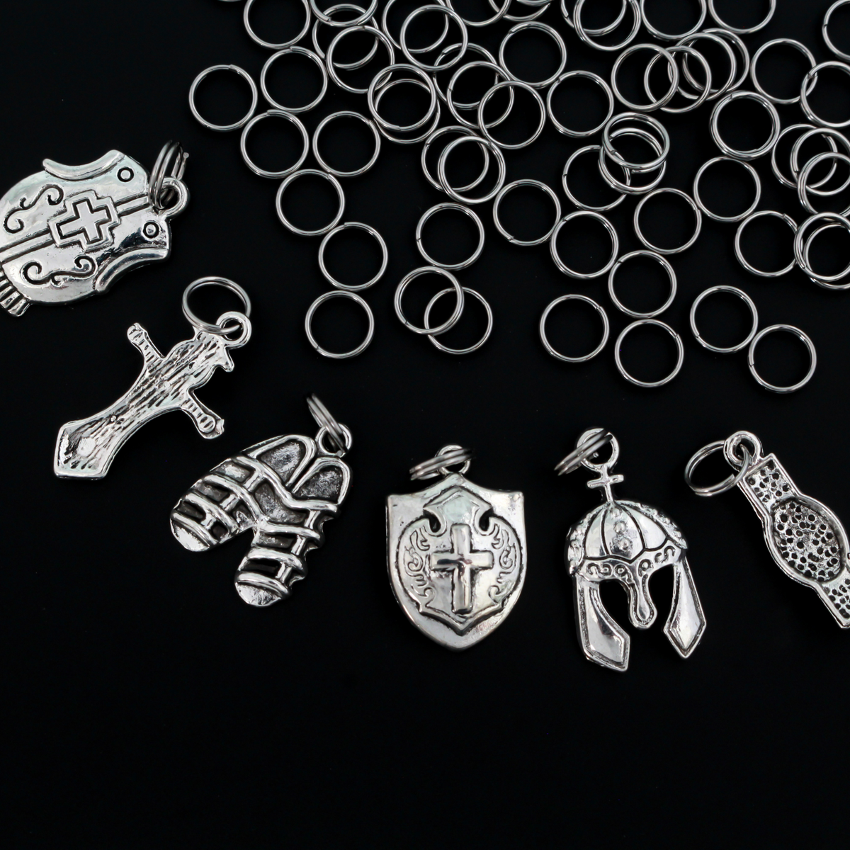 7mm Split Jump Rings - Stainless Steel Double Loop Rings, 100pcs