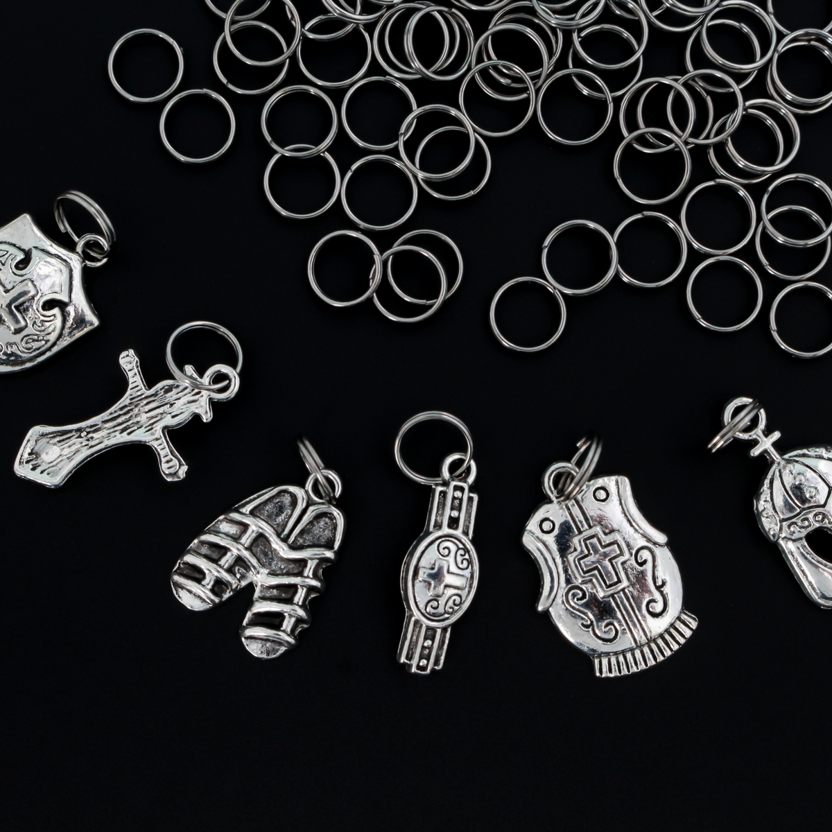 8mm Split Jump Rings - Stainless Steel Double Loop Rings, 100pcs