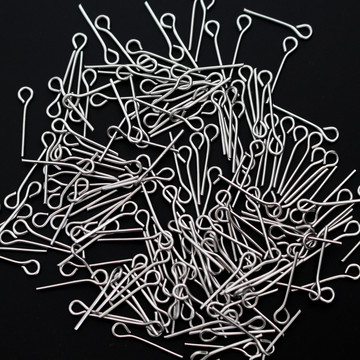 Stainless Steel Eye Pins 11mm Long x 0.7mm (21 Gauge) 20g which is approx 220pcs