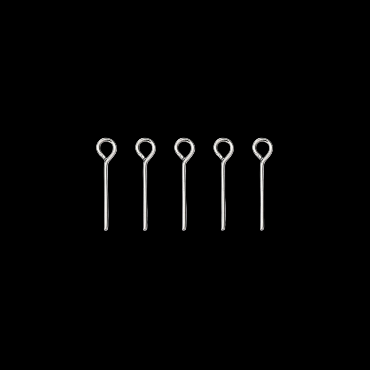 Stainless Steel Eye Pins 11mm Long x 0.7mm (21 Gauge) 20g which is approx 220pcs