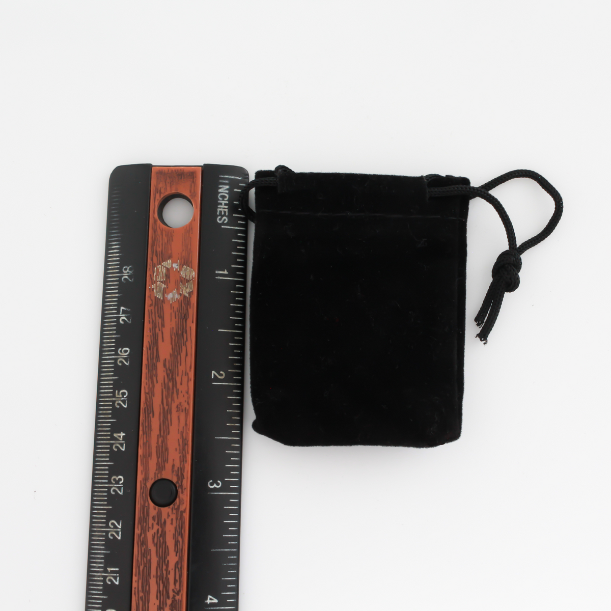 Black Velvet Drawstring Pouch 2.5" x 2"