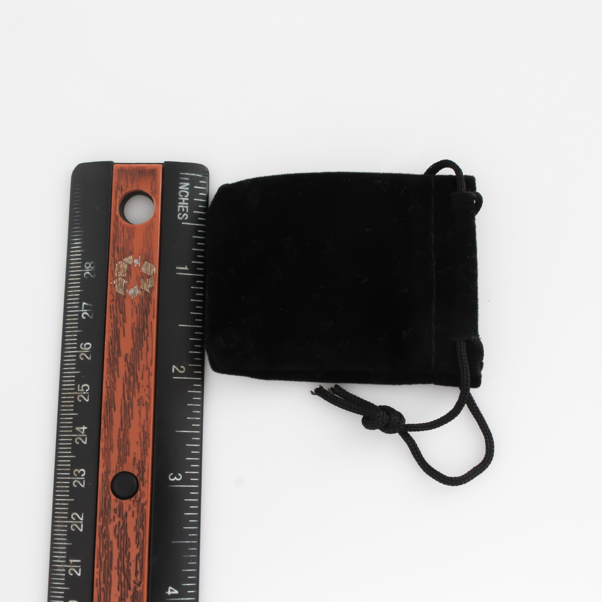Black Velvet Drawstring Pouch 2.5" x 2"
