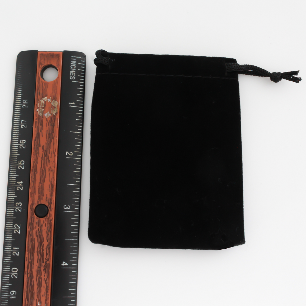 Black Velvet Drawstring Pouch 3.5" x 2.875"