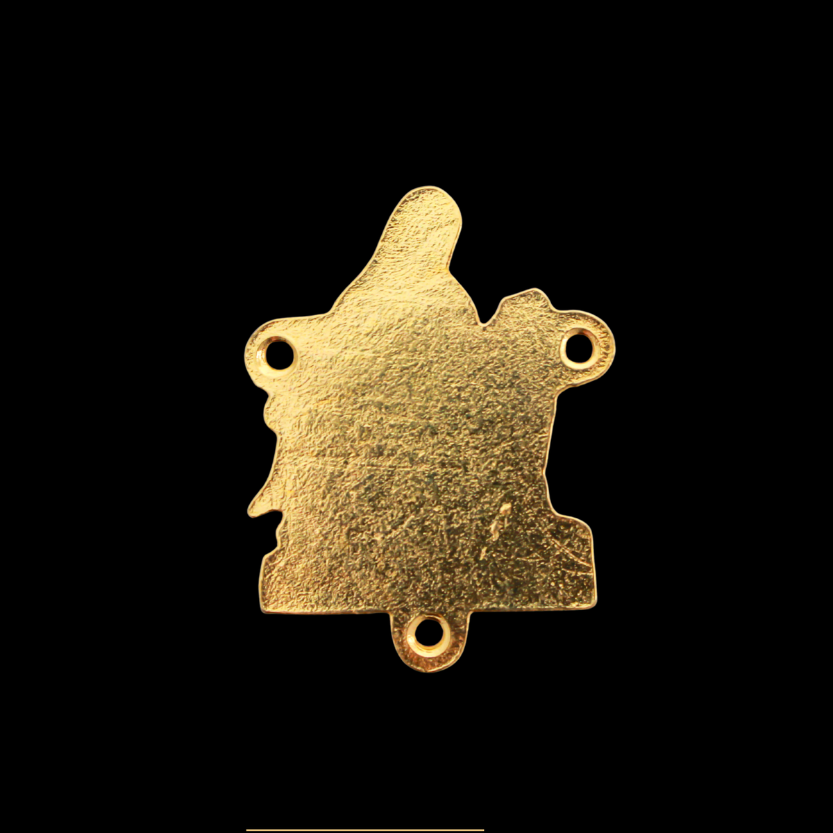 Gold La Pieta Rosary Centerpiece - Thirteenth Station Jesus Taken Down From the Cross