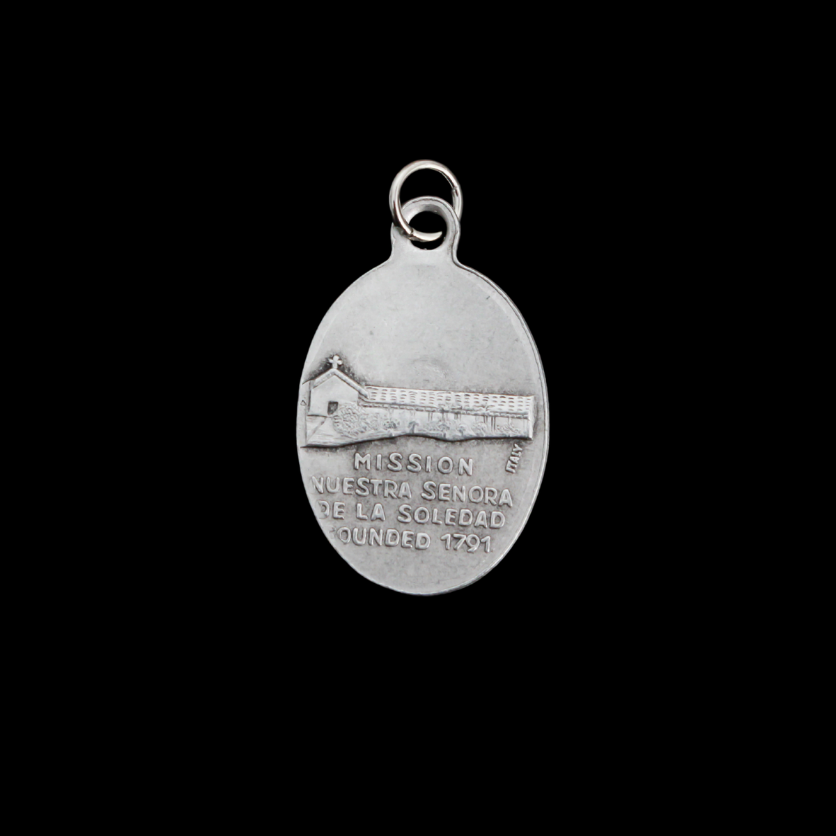 Mission Nuestra Señora de la Soledad Medal With Our Lady of Solitude - Made in Italy