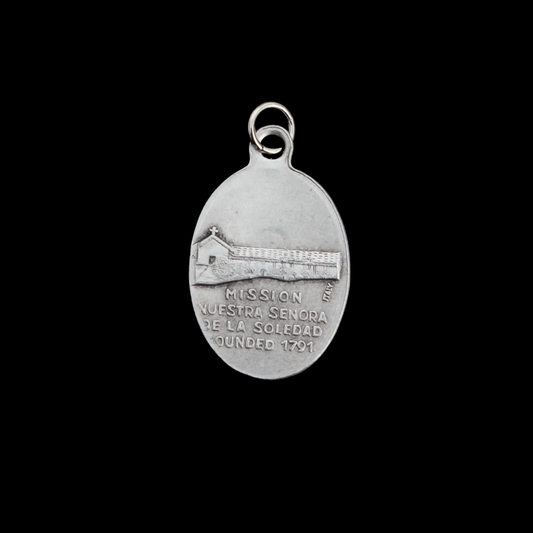 Mission Nuestra Señora de la Soledad Medal With Our Lady of Solitude - Made in Italy