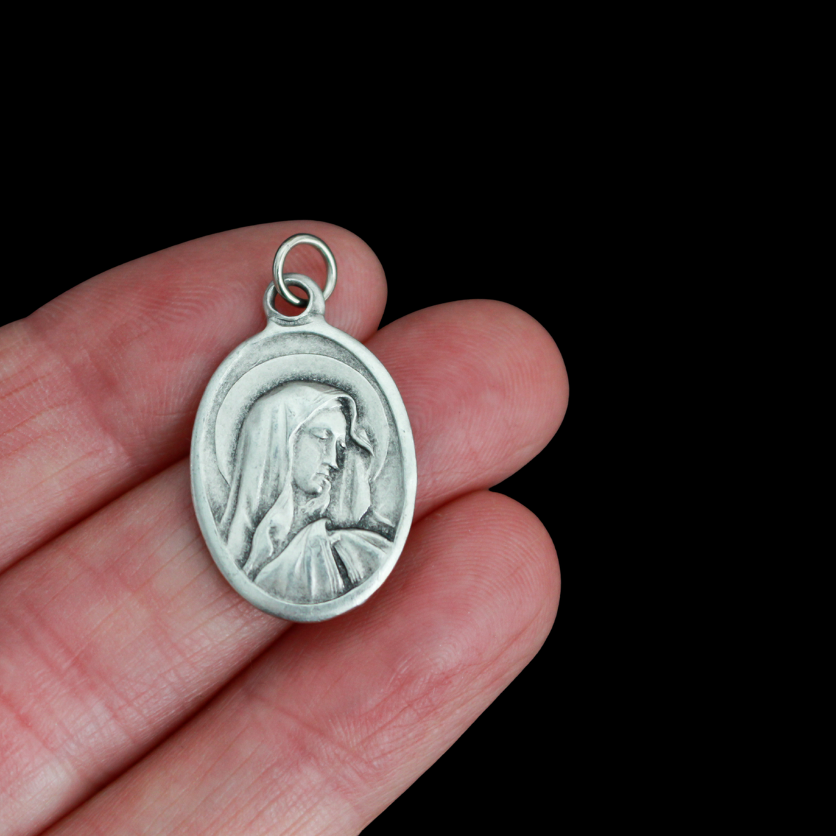Mission Nuestra Señora de la Soledad Medal With Our Lady of Solitude - Made in Italy