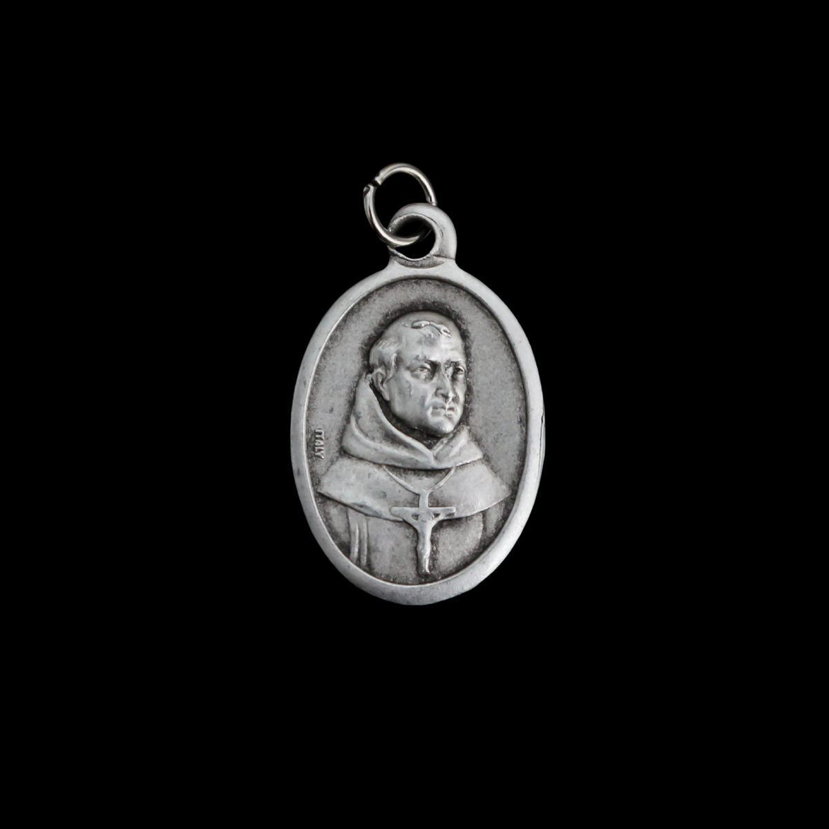 Mission Santa Cruz Medal with St. Junipero Serra - Made in Italy