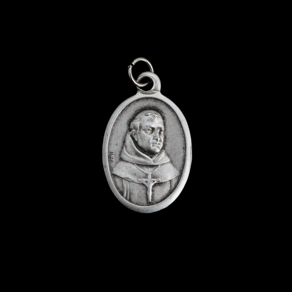 Mission Santa Cruz Medal with St. Junipero Serra - Made in Italy