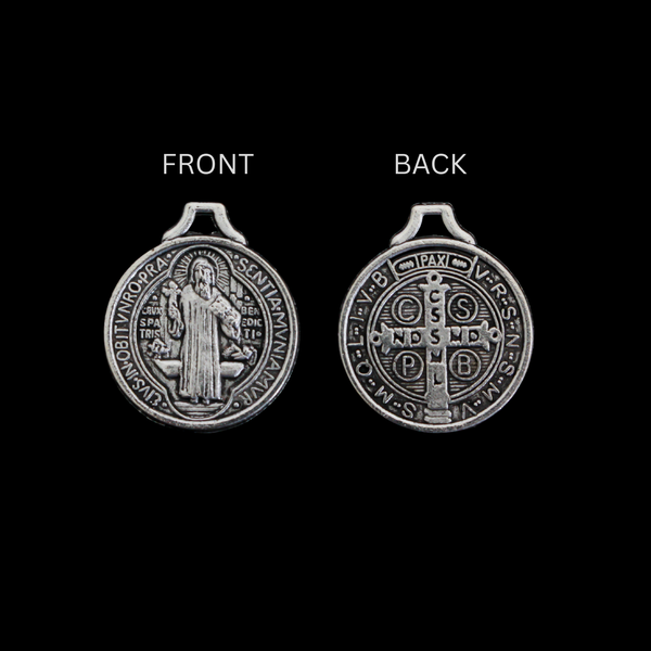 Saint Benedict Charms Sold in Packs of Ten in Your Choice of Antique Silver or Bronze
