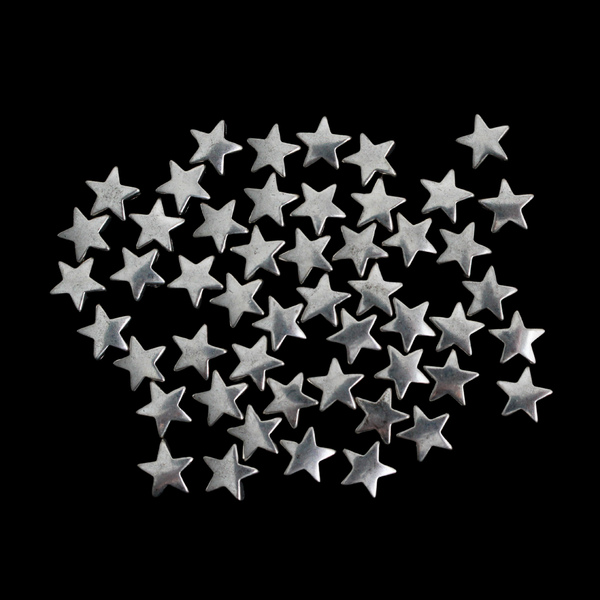 Star Spacer Beads 8x8mm - Five Pointed Star - Five Wounds of Christ, 50pcs
