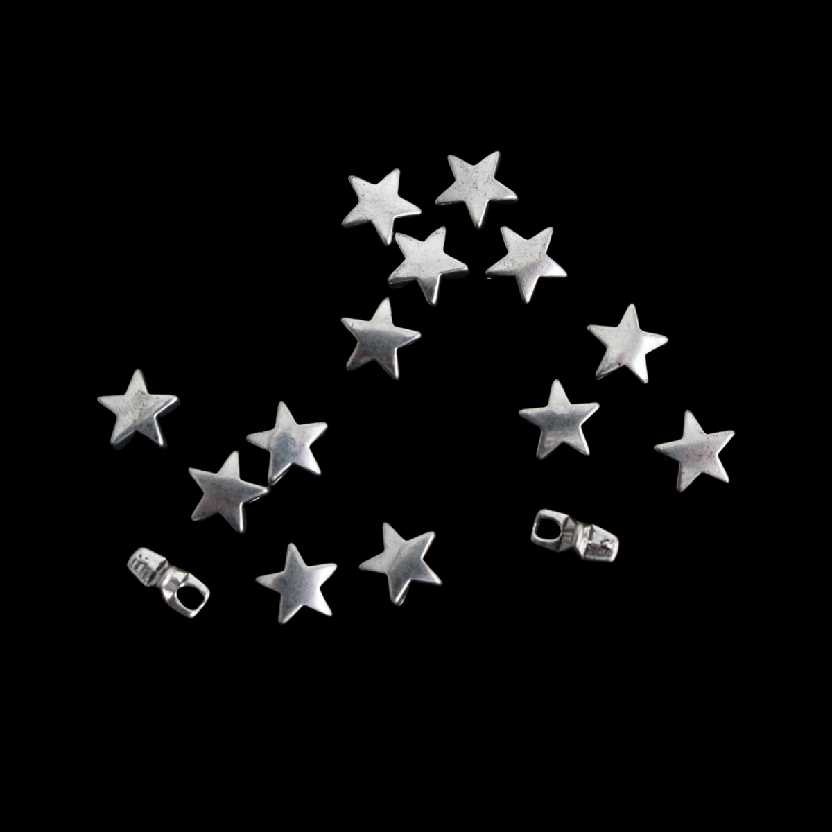 Star Spacer Beads 8x8mm - Five Pointed Star - Five Wounds of Christ, 50pcs