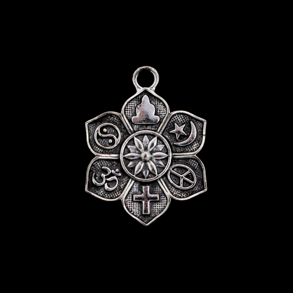 Large COEXIST Charms for Religious Tolerance, Peaceful Harmony - 3pcs