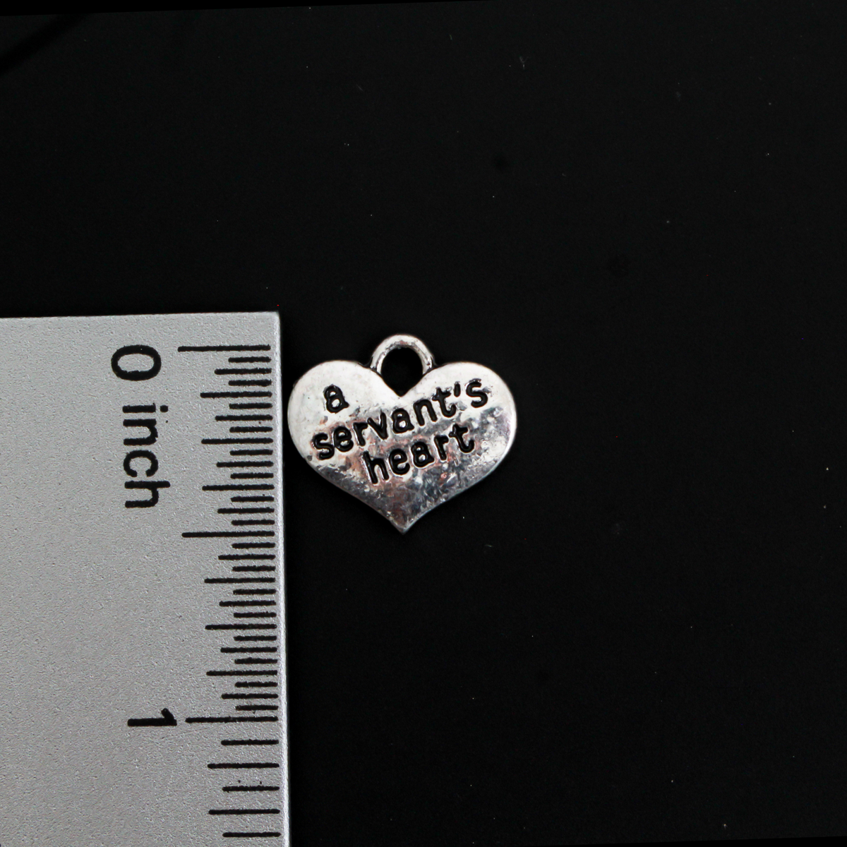 A Servant's Heart Charm, 10pcs Double Sided - 16mmx14mm