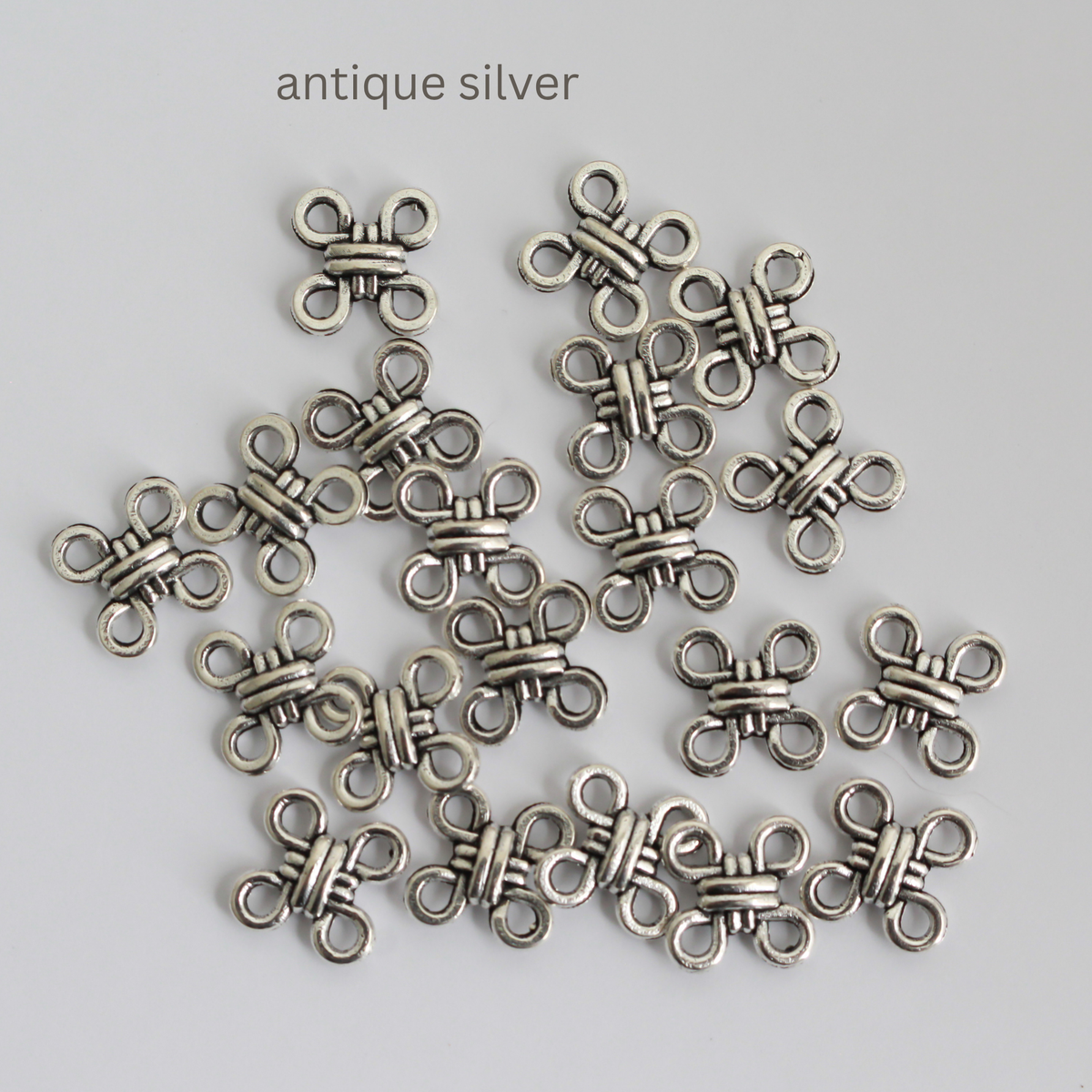 Celtic Knot Connectors - Square Joiner Links - 12mm in diameter, 20pcs