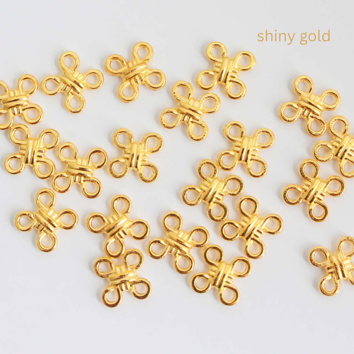Celtic Knot Connectors - Square Joiner Links - 12mm in diameter, 20pcs