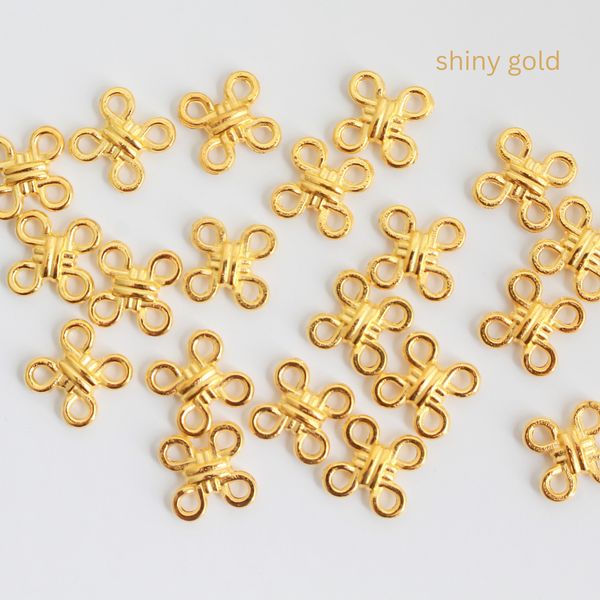 Celtic Knot Connectors - Square Joiner Links - 12mm in diameter, 20pcs