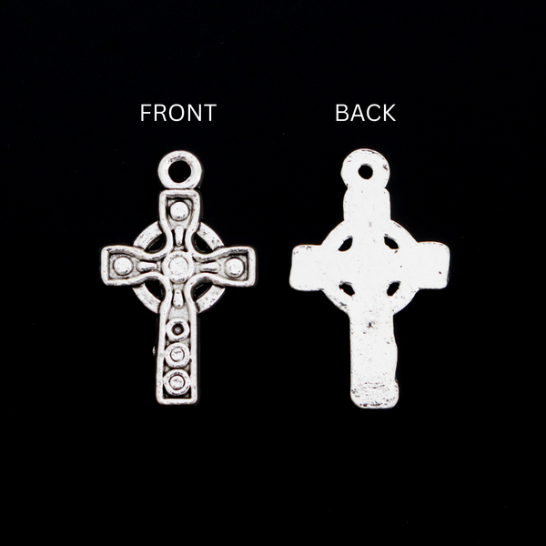 Irish Celtic Cross Charms 26mmx16mm, 10pcs