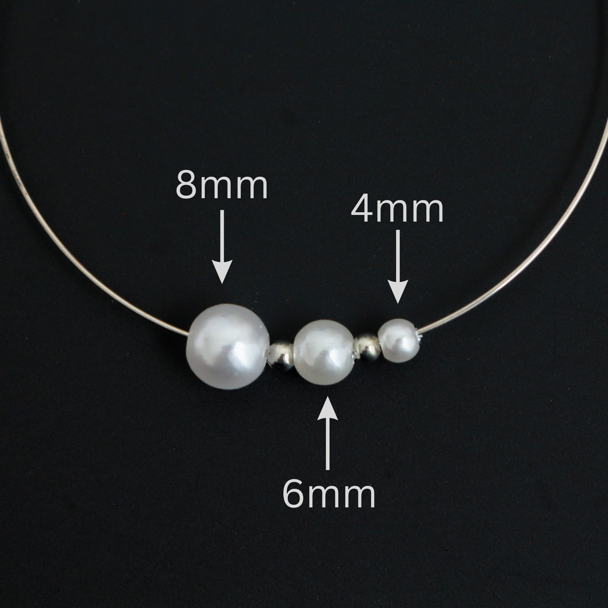 Imitation Pearl Beads, Bright White Color, Available in 4, 6, and 8mm - 60pcs